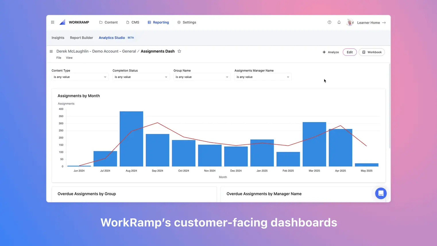 WorkRamp case study product screenshots